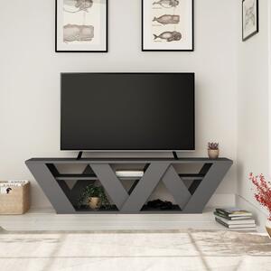 DecHome Mobile TV Moderno 2 Ripiani TV max 65" Dimensioni 158x30x40 cm colore Antracite - Ralla