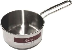 LAGOSTINA Pentola a Induzione Casseruola in Acciaio Inox 14 cm Fondo Lagoseal Plus colore Cromo - Sfiziosa