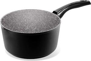 Aeternum Pentola a Induzione Casseruola in Alluminio con 1 Manico cm 16 - Black Pearl