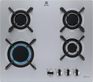 Electrolux Piano Cottura a Gas 4 Fuochi 60 cm colore Inox Serie 700 Ultraflat - KGU643723Z