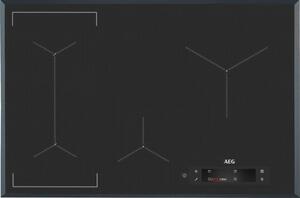 Aeg Piano Cottura a Induzione 4 Fuochi Bridge 80 cm in Vetroceramica colore Nero - IAE84883FB