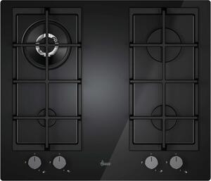 Hoover Piano Cottura a Gas 4 Fuochi 60 cm in Vetro Temperato colore Nero H-HOB 300 - HVG6BR4C3B