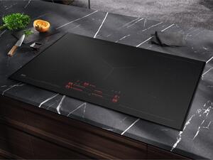 Aeg Piano Cottura Induzione 5 Fuochi Larghezza 80 cm in Vetroceramica colore Nero - NIK85M30AZ SaphirMatt Serie 8000 Sense Boil+Fry 80 cm