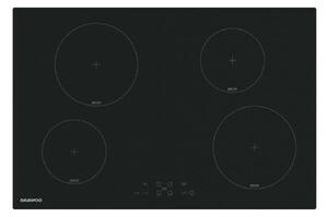 Daewoo Piano Cottura Induzione 4 Zone Larghezza 78 cm colore Nero - H7IT37M1IT