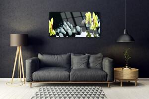 Quadro di vetro Fiore di orchidea 100x50 cm
