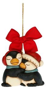 Addobbo natalizio coppia pinguini maxi