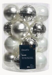 Set 20 palline di Natale in vetro Globe