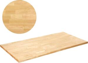 Piano scrivania in legno massiccio - 119,9 x 74,9 x 3,8 cm - piano scrivania rettangolare in acero - piano in legno per mobili di alta qualità