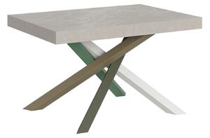 Tavolo Allungabile 120/224x90 cm Volantis Cashmere Gambe Multicolore 4/A