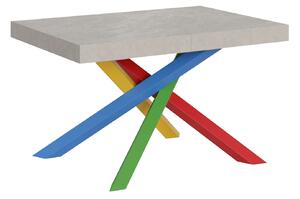 Tavolo Allungabile 130/234x90 cm Volantis Cashmere Gambe Multicolore 4/B