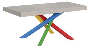 Tavolo Allungabile 120/224x90 cm Volantis Premium Cashmere Gambe Multicolore 4/B