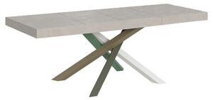 Tavolo Allungabile 160/264x90 cm Volantis Premium Cashmere Gambe Multicolore 4/A