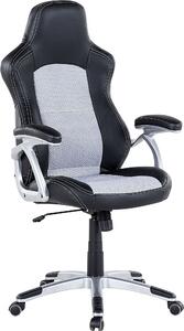 BELIANI Sedia da ufficio nera / grigia in / nylon comoda pratica moderna