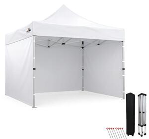 Gazebo pieghevole 3x3 - struttura in acciaio + 3 pareti laterali