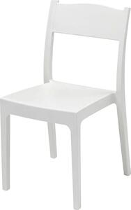 Giardini del Re Sedia per Esterni Impilabile in Resina colore Bianco - Vesta