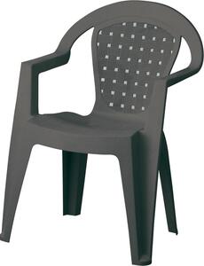 Pas Sedia per Esterni Impilabile 53x55x80h cm colore Antracite - Norma MD