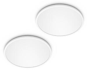 Philips Plafoniera a LED SuperSlim, dimmerabile, Bianco / Opale, Studio / Ufficio, Plastica, Moderno, Plafoniera LED