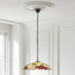 Endon 112246 - Lampadario a sospensione con catena Tiffany BOTANICA 1xE27/60W/230V diam. 45 cm