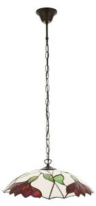 Endon 112246 - Lampadario a sospensione con catena Tiffany BOTANICA 1xE27/60W/230V diam. 45 cm