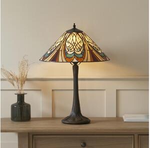 Endon 112185 - Lampada da tavolo Tiffany HECTOR 1xE27/10W/230V diametro 40 cm
