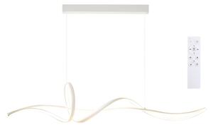 Brilagi - Lampada LED dimmerabile a sospensione su cavo SIGNATURE LED/55W/230V 120x23 cm bianca + telecomando