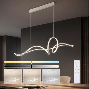 Brilagi - Lampada LED dimmerabile a sospensione su cavo SIGNATURE LED/55W/230V 120x23 cm bianca + telecomando