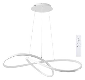 Brilagi - Lampadario LED dimmerabile INFINITY, sospeso con cavi, LED/80W/230V 80x80 cm bianco + telecomando