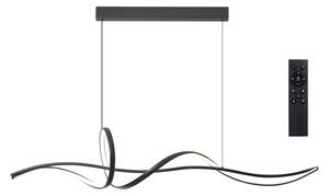 Brilagi - Lampadario LED dimmerabile a sospensione su cavo SIGNATURE LED/55W/230V 120x23 cm nero + telecomando