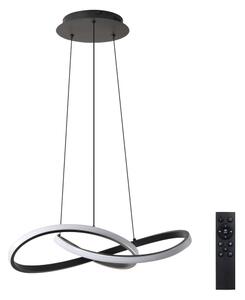 Brilagi - Lampada a sospensione dimmerabile su cavo INFINITY LED/55W/230V 50x50 cm nero + telecomando