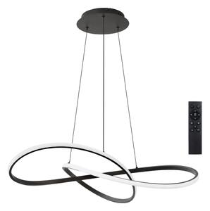 Brilagi - Lampadario a sospensione dimmerabile INFINITY LED/80W/230V 80x80 cm nero + telecomando