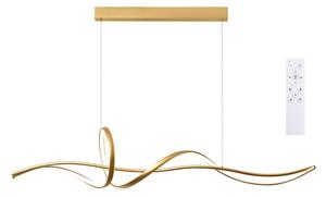 Brilagi - lampadario sospeso dimmerabile a LED su cavo SIGNATURE LED/55W/230V 120x23 cm dorato + telecomando