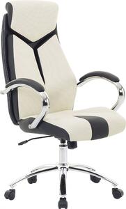 BELIANI Sedia da ufficio beige, regolabile in altezza e girevole. Design moderno