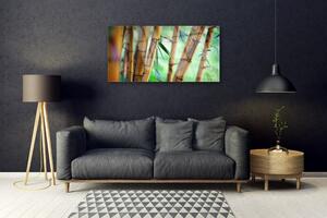 Quadro in vetro Bambù Pianta Naturale 100x50 cm