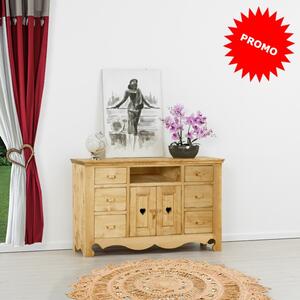 Base credenza 2 ante con cuore, 6 cassetti e 1 vano - LM-C12 PROMO