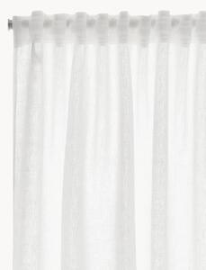 Set di 2 tende semitrasparenti in lino Alexandra, larg. 135 cm