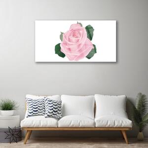 Quadro di vetro Fiore di rosa pianta naturale 100x50 cm
