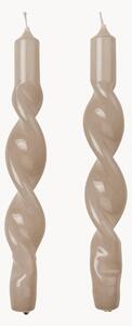 Set di 2 candele a bastoncino fatte a mano Twist