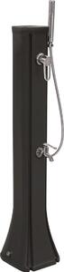 Doccia solare Happy Go 23L Formidra 26x29x120cm antracite – Per esterni Polietilene HD con soffione rimovibile, miscelatore e doccetta