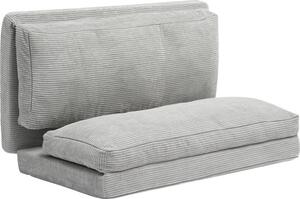 Divano letto pieghevole, Grigio scuro, Rivestimento lavabile, Design salvaspazio, Comodo e funzionale - Divano letto versatile