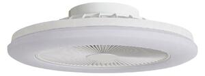 Ventilatore da soffitto LED Vedin, Ø 45 cm, RGBW, dimmerabile, bianco, CC - Lindby, Vedin, dimmerabile, Bianco, Soggiorno, Plastica, Moderno