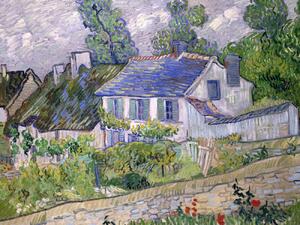 Stampa artistica Houses at Auvers - Vincent van Gogh, (40 x 30 cm)