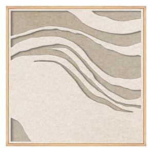 Dipinto in 3D con cornice inclusa/fonoassorbente 62x62 cm Sacred Silence 2 – Malerifabrikken