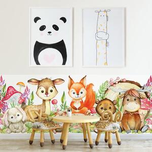 Adesivi murali bambini - Set di dolci orsetti panda - Stickers