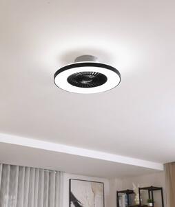 Lindby Smart LED ventilatore da soffitto Paavo, nero, silenzioso,Tuya