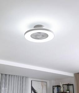Lindby Smart LED ventilatore da soffitto Paavo, grigio, silenzioso, Tuya