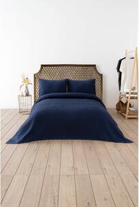 Copriletto blu scuro 200x220 cm Waffle - Mijolnir
