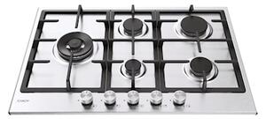 Piano cottura gas acciaio inox Acciaio inox CANDY CHG7WL4WTX 33803489