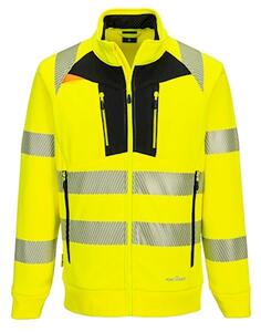 Dx4 felpa hi-vis con collo a imbuto e chiusura a zip PORTWEST DX477 co
