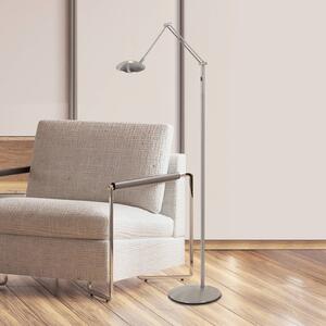 Steinhauer Lampada da terra Daphne, dimmerabile, Alluminio / Grigio / Zincato, Soggiorno / Sala da pranzo, Metallo, Moderno, Lampada da terra