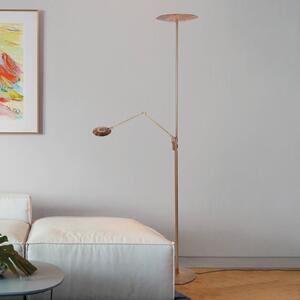 Steinhauer Lampada da terra con luce lettura Zenith, dimmerabile, Bronzo / Ottone antico, Soggiorno / Sala da pranzo, Metallo, Moderno, Lampada da terra